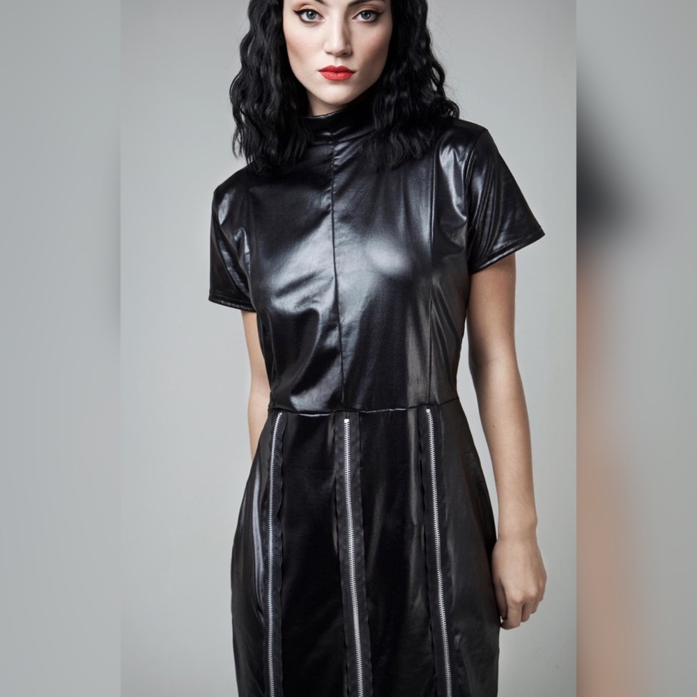 Disturbia Zipper Pencil Dress - US 6